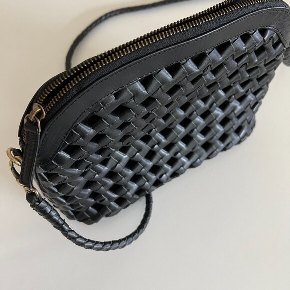 Bembien Carmen Bag / woven arched knotted 100% leather cotton lining / black - Picture 4 of 7